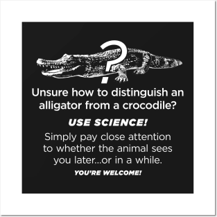 Alligator vs Crocodile - how to tell the difference Posters and Art